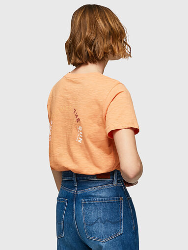 ONIX orange T-shirt with contrasting print - 3