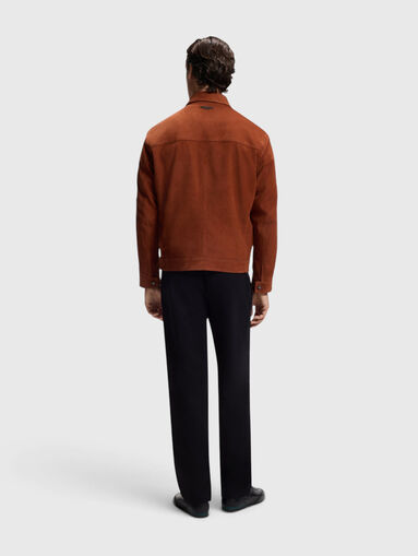 Suede jacket with a zip - 3