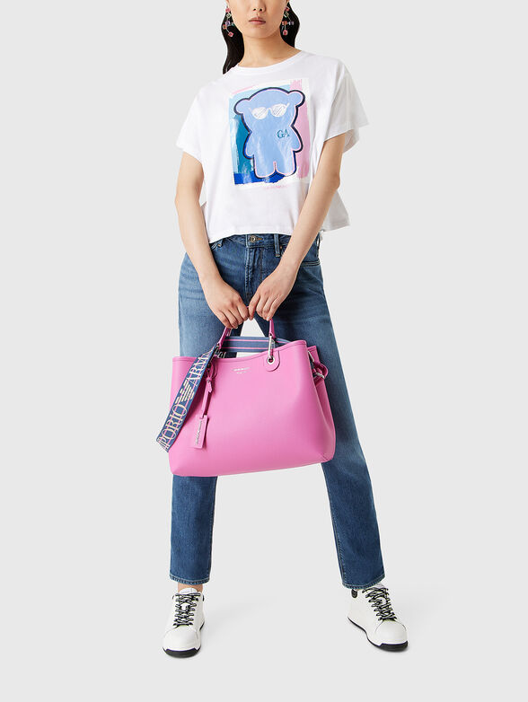 Cotton T-shirt with print  - 2