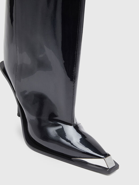 D-TONA heeled leather boots - 6