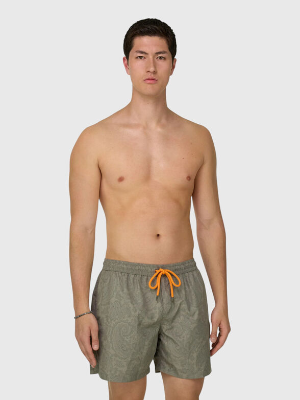 Beach shorts with an abstract print - 1