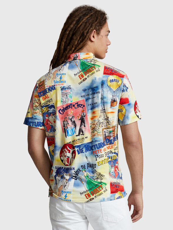 Polo shirt with print and pocket - 3