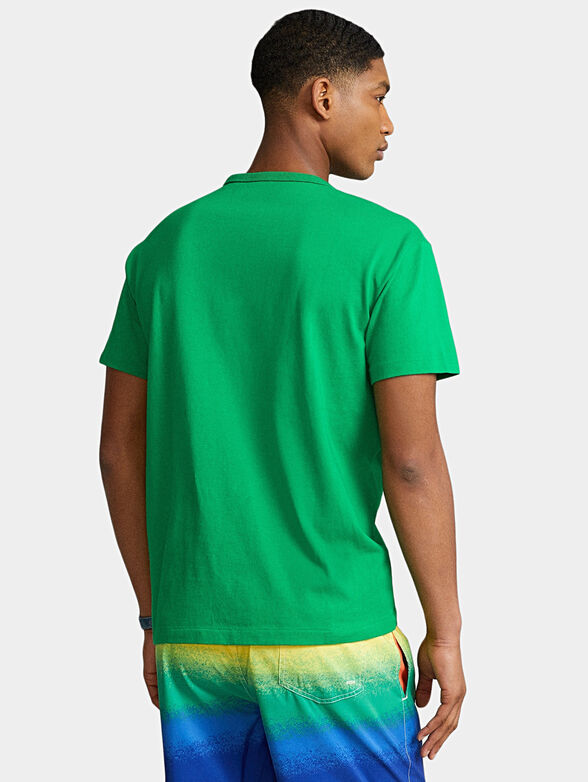 Green cotton T-shirt  - 2