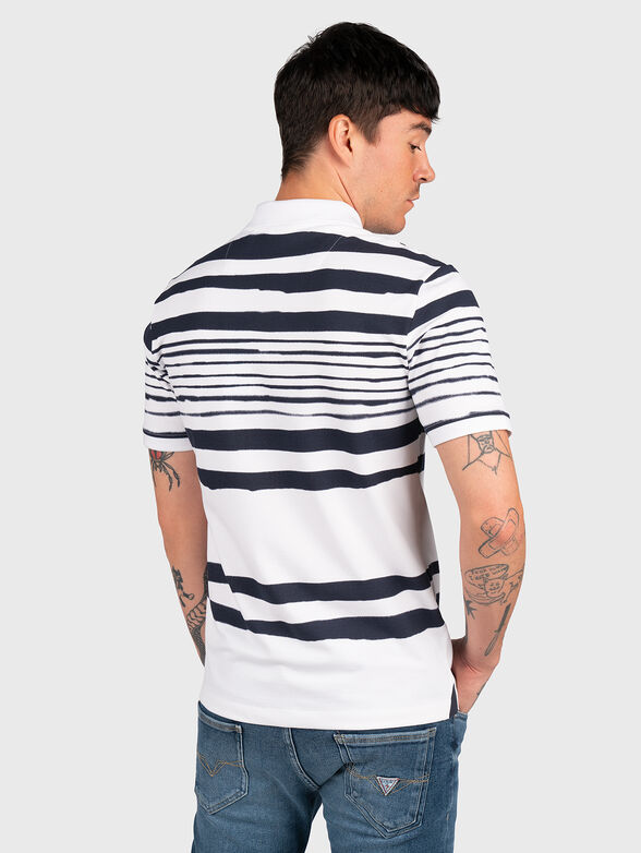 PLINIO polo shirt with abstract striped print - 3