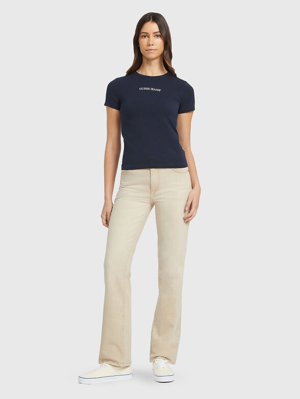 T-shirt with oval neckline - 2