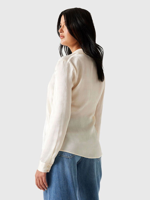 MARTHE shirt with accent logo print - 3