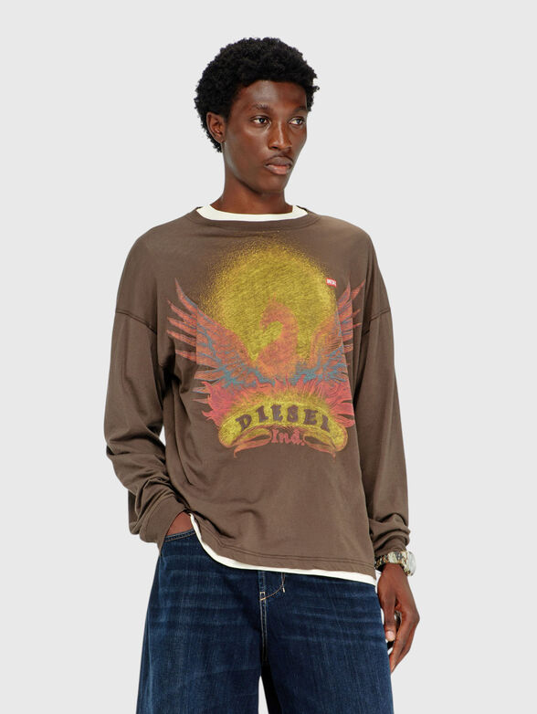 Blouse with long sleeves - 1