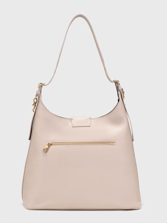 Leather hobo bag with accent details - 2