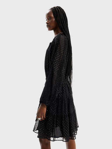 Chiffon dress with belt - 3