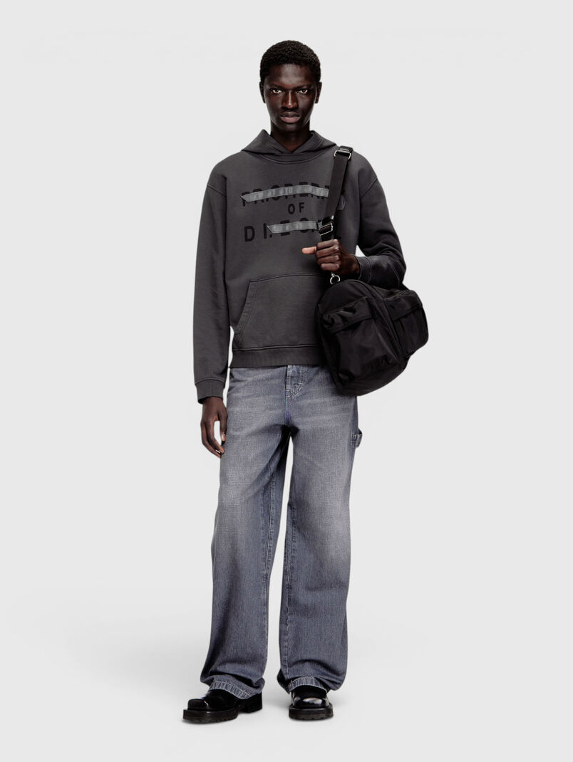 Cotton sweatshirt with logo print - 3