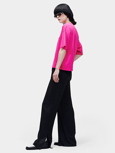 SIGNATURE T-shirt in fuxia color - 4