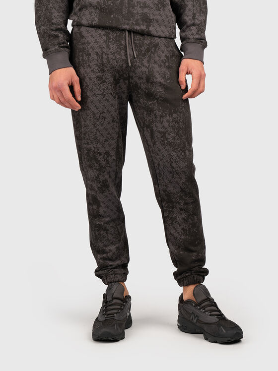 Спортен панталон с монограмен принт - 1