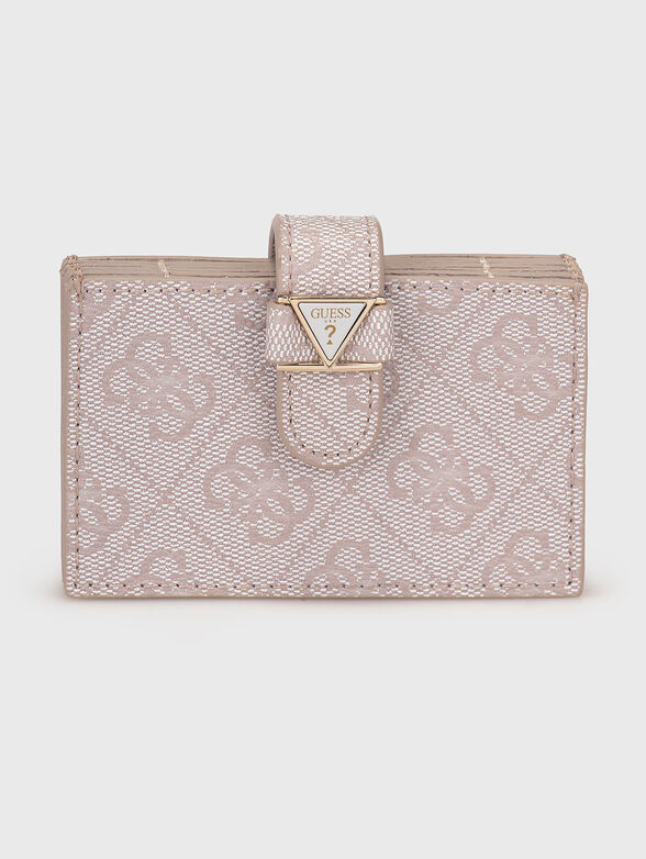 NOELLE card holder with monogram print - 1