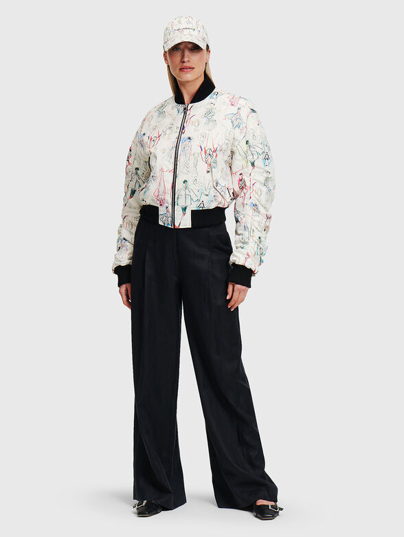 Bomber with art print - 2