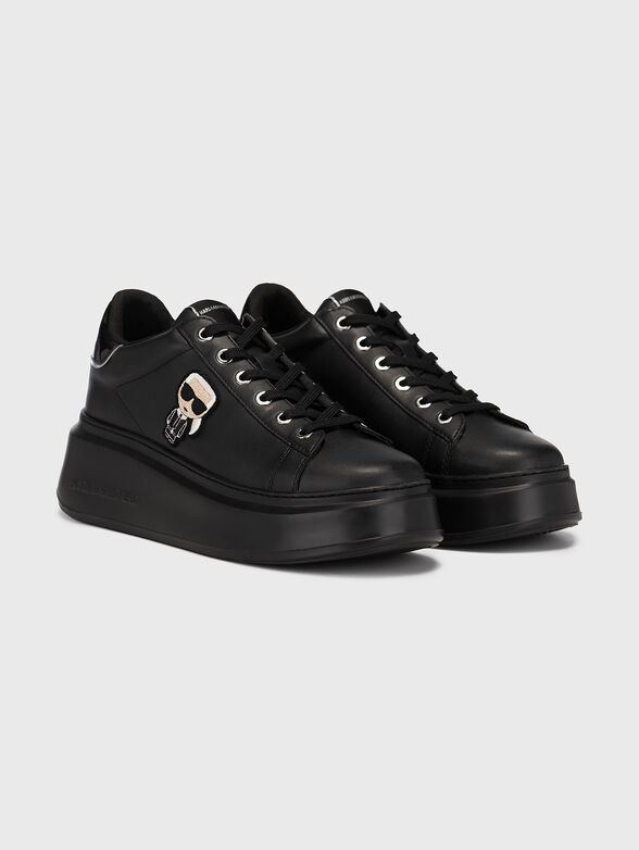 ANAKAPRI black sports shoes with logo detail - 2