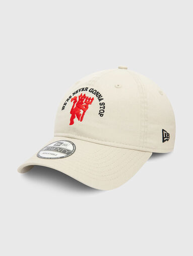 Hat with peak in ecru - 3