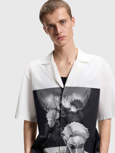 HUGO x JUJUTSU KAISEN relaxed fit shirt with print - 5