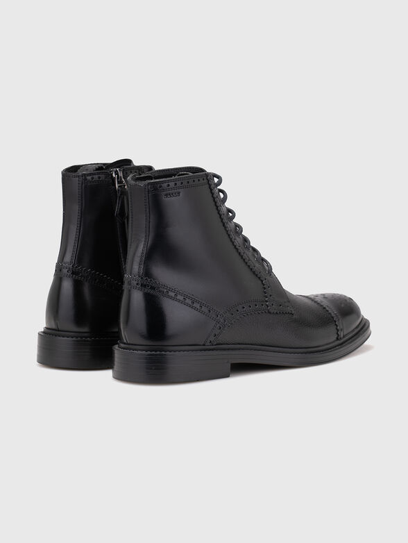 Black leather shoes - 3