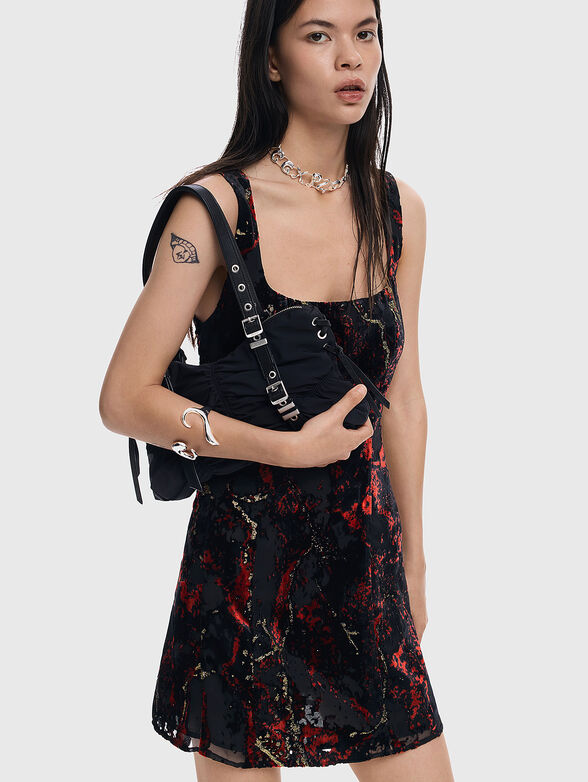 Mini dress with abstract motif - 1