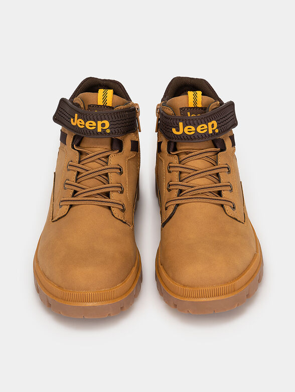 COMBAT ankle boots with logo lettering - 6