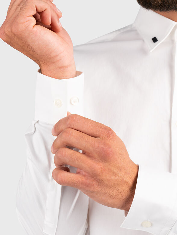 ERMO black cotton blend shirt - 4