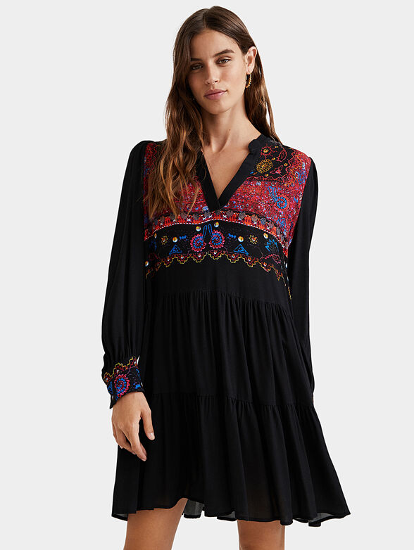 SOLSONA Dress with boho embriodery - 1