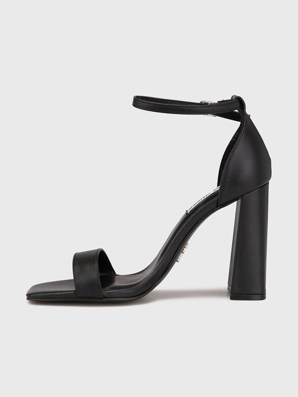 AIRY black heeled sandals - 4