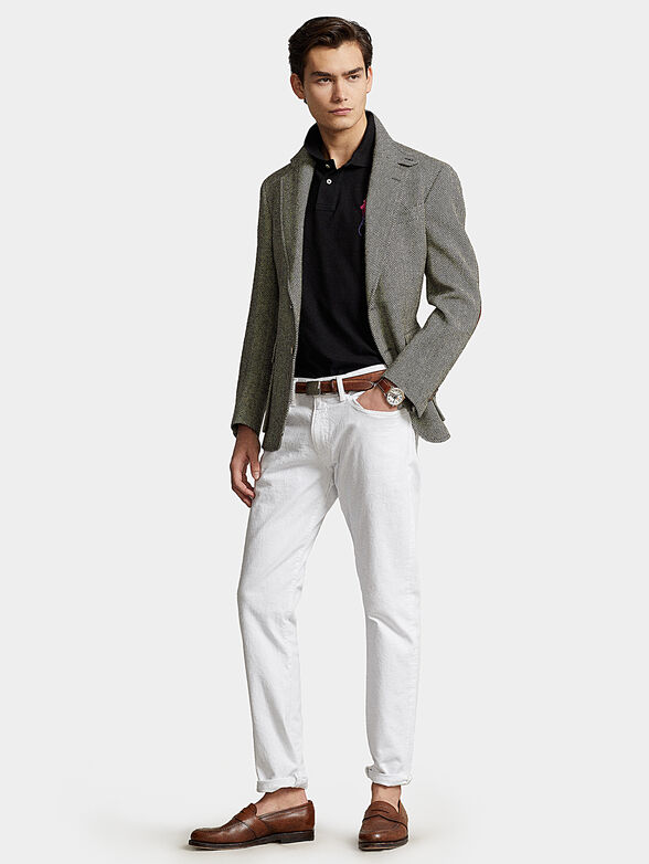 Polo-shirt with contrasting logo embroidery - 2