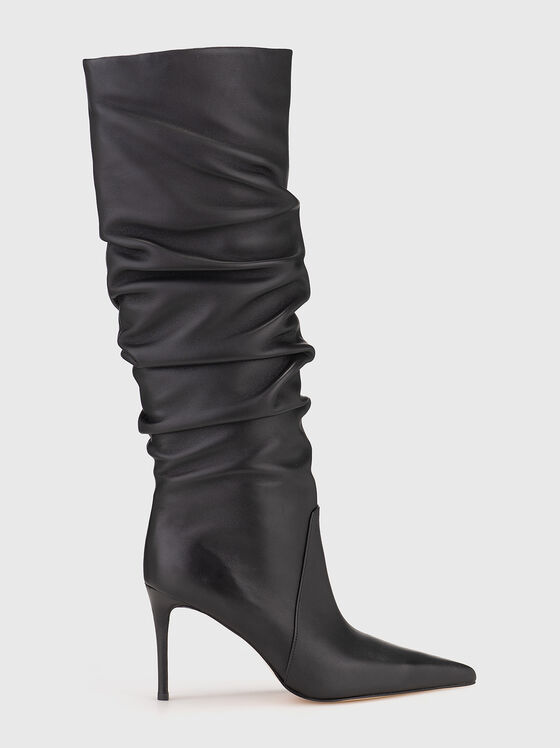 Кожени ботуши на ток - 1