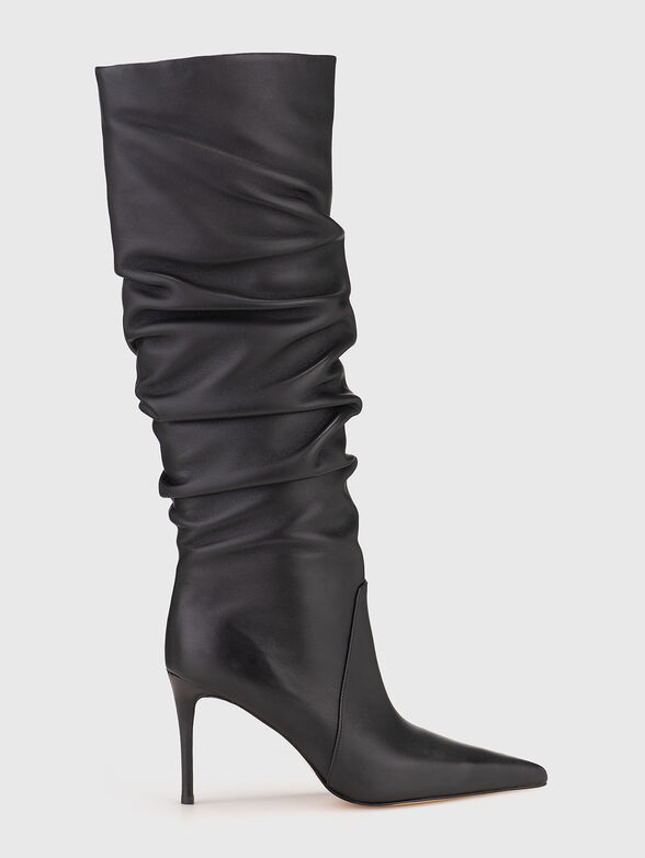 Leather boots with heels - 1