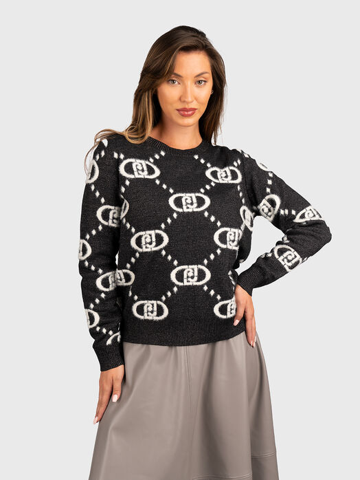 Sweater with monogram logo