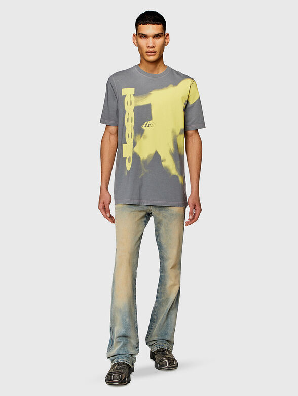 T-JUST-N13 black T-shirt with logo detail  - 2