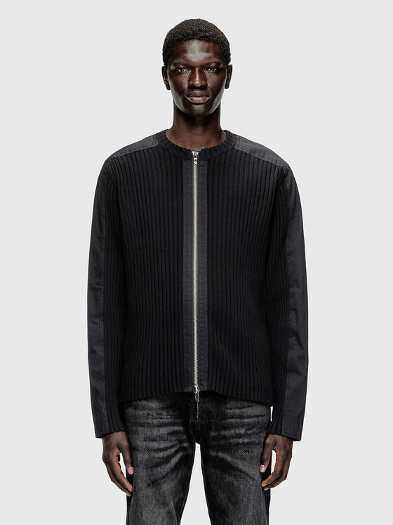 K-MATTY cotton cardigan with zip - 1