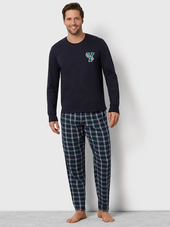 VARSITY II pyjamas with checkered pants - 1