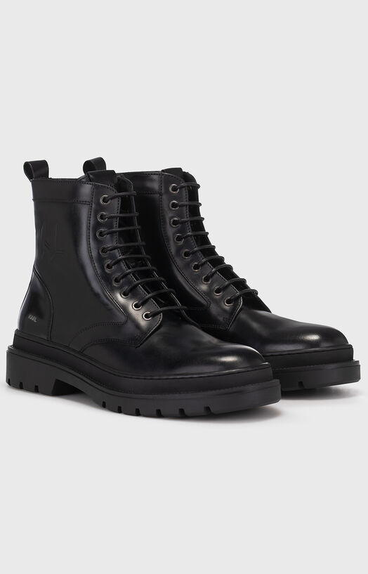 Global Brands Karl Lagerfeld Patrol Boots Makenzie Houndstooth