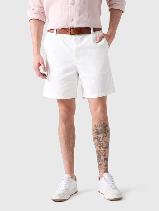 Cotton shorts with an elastic waistband