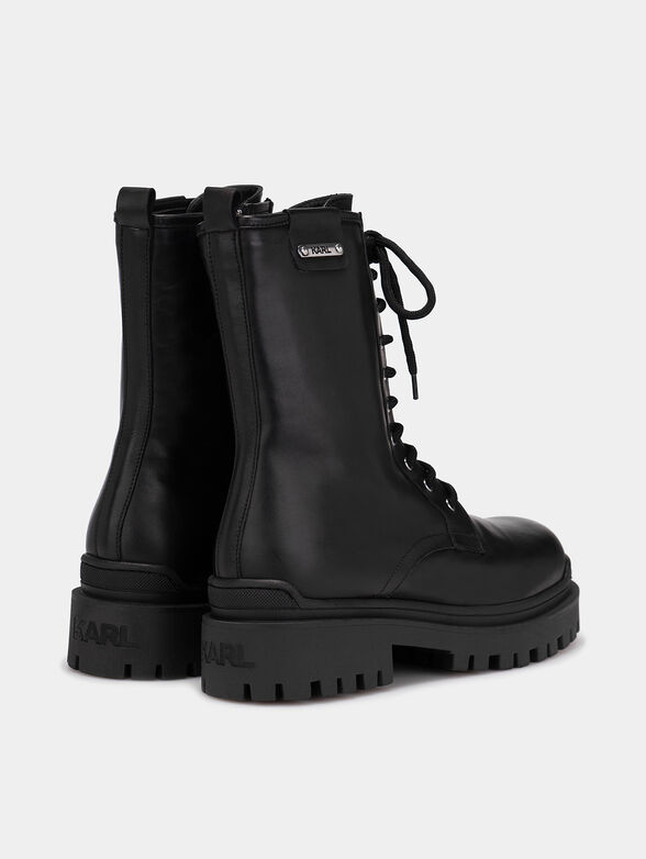 BIKER ankle boots with logo detail - 3