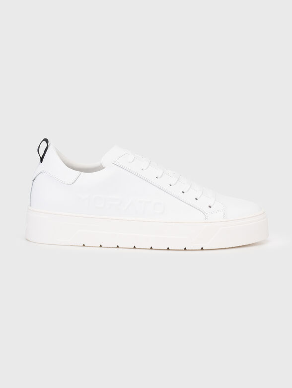 White leather sneakers - 1