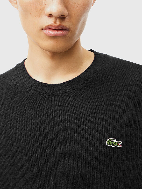 Crew neck wool sweater - 4