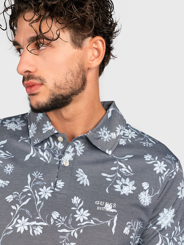 Polo-shirt with floral accent - 4