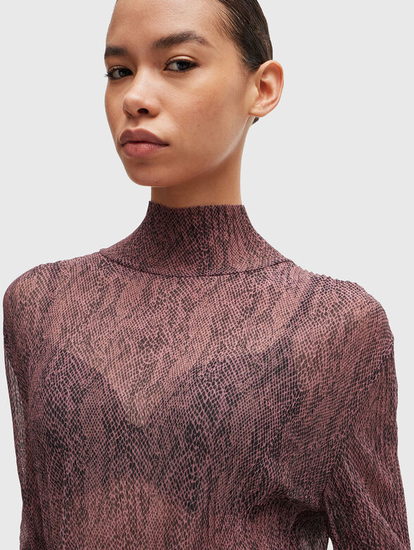 EMATA blouse with sheer effect - 4