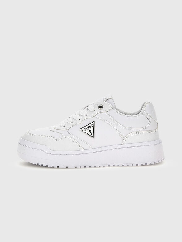 MIRAM white eco leather sneakers  - 1