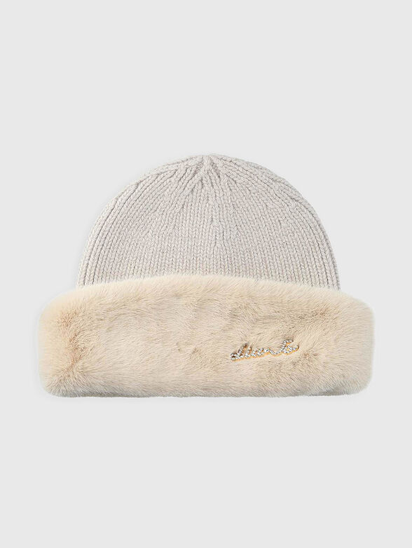 Hat with eco fur - 1