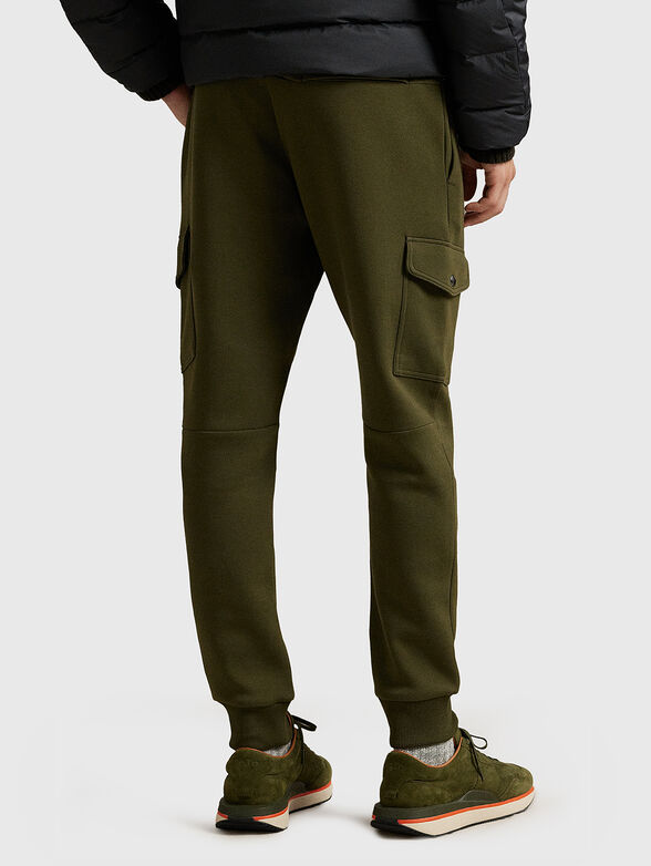 Cotton cargo trousers with waist ties - 2