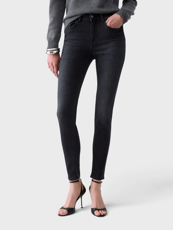 Skinny jeans with rhinestones - 1