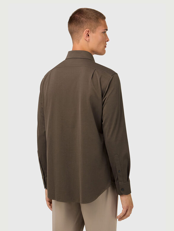 Long sleeved cotton blend shirt - 2