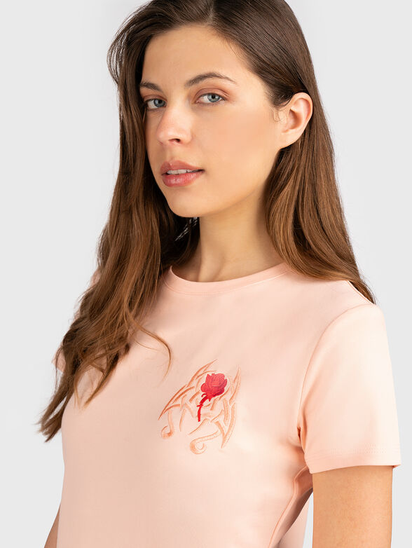 GMDL 021 pink sports dress with embroidery - 5