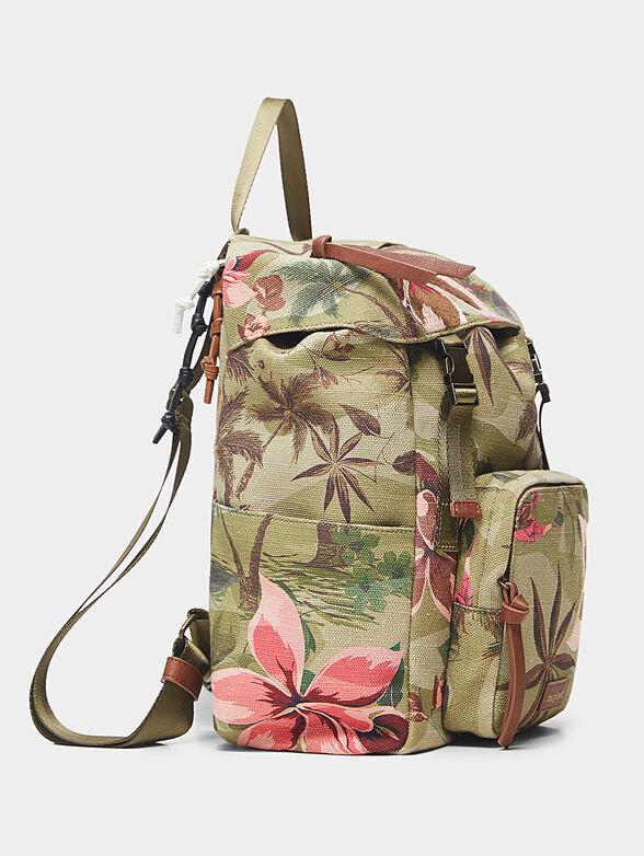 Backpack with floral print - 4