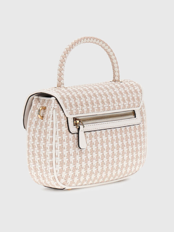 MIREMA black smal bag with interwoven texture - 2