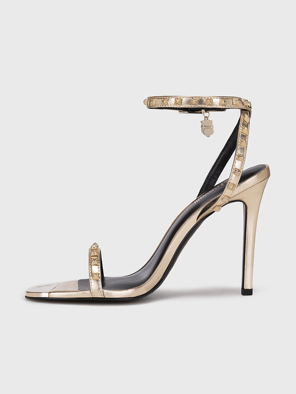 FONDO TAHLIA DIS. W10 golden heeled sandals  - 4